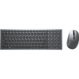 Dell KM7120W set de bureau sans fil Gris, Layout BE (AZERTY), Mécanique des ciseaux, 96 %, 1600 dpi