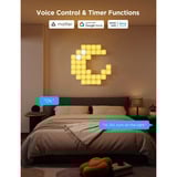 Govee Smart Mini Panel Lights Expansion Kit - 6-pack, Lampe Expansion, wifi 2.4GHz + Bluetooth