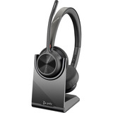 HP Poly Voyager 4320 UC on-ear headset casque  Noir, Bluetooth, USB-A, ANC, dock de charge