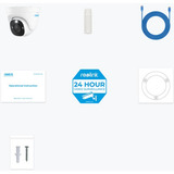 Reolink P344, slimme 12 MP PoE Dome-camera met spotlight, Caméra de surveillance Blanc