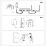 Reolink Sonnette vidéo wifi filaire Smart 2K+ avec gong, Sonnette de porte Noir