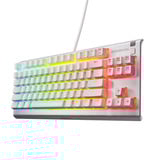 SteelSeries Apex 3 TKL RGB clavier gaming Blanc, Layout US (QWERTY), SteelSeries Whisper-Quiet, 80 % (TKL)