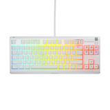 SteelSeries Apex 3 TKL RGB clavier gaming Blanc, Layout US (QWERTY), SteelSeries Whisper-Quiet, 80 % (TKL)