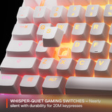 SteelSeries Apex 3 TKL RGB clavier gaming Blanc, Layout US (QWERTY), SteelSeries Whisper-Quiet, 80 % (TKL)