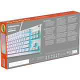 SteelSeries Apex 3 TKL RGB clavier gaming Blanc, Layout US (QWERTY), SteelSeries Whisper-Quiet, 80 % (TKL)