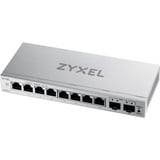 Zyxel 8-Port GbE + 2 GbE Uplink Web Managed, Switch Gris