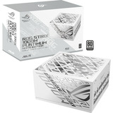 ASUS ROG -STRIX-1000P-GAMING-WHITE unité d'alimentation d'énergie 20+4 pin ATX ATX Blanc alimentation modulaire 1000 watt Blanc, 1x 12V-2x6, 4x PCIe, 1000 W, 100 - 240 V, Actif, 130 W, 1000 W, 130 W