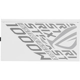 ASUS ROG -STRIX-1000P-GAMING-WHITE unité d'alimentation d'énergie 20+4 pin ATX ATX Blanc alimentation modulaire 1000 watt Blanc, 1x 12V-2x6, 4x PCIe, 1000 W, 100 - 240 V, Actif, 130 W, 1000 W, 130 W