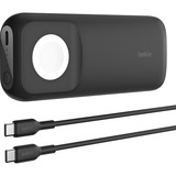 Belkin BoostCharge Pro - Chargeur sans fil rapide pour Apple Watch + 10 000mAh, Powerbank Noir, MagSafe, USB-C