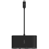 Belkin USB-C Multimedia, Adaptateur Noir, 0,15 mètres