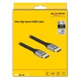 DeLOCK Ultra High Speed HDMI, Câble Gris, 0,5 mètre, 8K 60 Hz, 48 Gbps