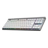 Logitech G515 LIGHTSPEED TKL RGB clavier gaming mécanique Blanc, Layout US-International (QWERTY), GL Tactile, 80 % (TKL), Double-shot PBT, Bluetooth, 2.4GHz, USB 2.0
