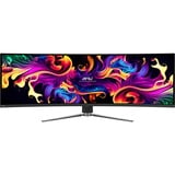 MSI MPG 491CQP QD-OLED 49" Moniteur UltraWide gaming incurvé Noir, 1x DisplayPort, 2x HDMI, 1x USB-C, 2x USB-A, 144 Hz