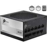 MSI PRO A1000PL PCIE5 alimentation modulaire 1000 watt Noir, 1x 12VHPWR, 3x PCIe, 1x 12VHPWR, 3x PCIe, 1x 12V-2x6