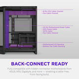 NZXT H6 RGB+ ( 2026 ) Tout Noir boîtier midi tower Noir | 2x USB-A | 1x USB-C | RGB | Verre trempé