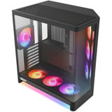 NZXT H6 RGB+ boîtier midi tower Noir | 2x USB-A | 1x USB-C | RGB | Verre trempé