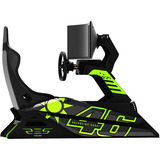 Res-Tech CK GT 02 0R RTE GT COCKPIT RED MATT, Simulateur de course Noir/néon vert