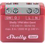 Shelly 1 PM Mini Gen4, Relais Rouge