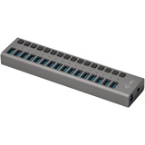i-tec Concentrateur de charge USB 3.0 16 ports + adaptateur d'alimentation, Hub USB Noir