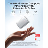 Anker Nano Power Bank 45W, Powerbank Blanc/gris