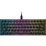Corsair K65 RGB MINI, Clavier gaming Noir, BE Layout, Cherry MX RGB Red, LED RGB, 60%, PBT double-shot
