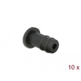 DeLOCK 60251 cache-poussière pour port 10 pièce(s) 3,5 mm, Capuchon protecteur Noir, 3,5 mm, Élastomère thermoplastique (TPE), Noir, Smartphone, 3,7 mm, 8 mm