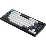 Keychron Q1 Max-M3Z QMK, clavier Noir, Layout BE, Gateron Jupiter Brown, RGB led, 75%, Hot-swappable, Bluetooth, 2.4GHz