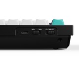 Keychron Q1 Max-M3Z QMK, clavier Noir, Layout BE, Gateron Jupiter Brown, RGB led, 75%, Hot-swappable, Bluetooth, 2.4GHz
