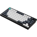 Keychron Q1 Max-M3 QMK, clavier Noir, Layout BE, Gateron Jupiter Brown, RGB led, 75%, Hot-swappable, Bluetooth, 2.4GHz