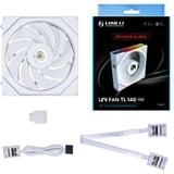 Lian Li UNI FAN TL 140 Reverse Blade ventilateur de boîtier RGB  Blanc, 140 x 144 x 28 mm, PWM