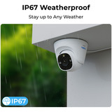 Reolink NVS8-12MD4, 12 MP PoE intelligent, Caméra de surveillance 4 pièces, 12 MP, PoE, 2 To