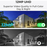 Reolink NVS8-12MD4, slimme 12 MP PoE, Caméra de surveillance 4 pièces, 12 MP, PoE, 2 To