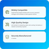 Yubico YubiKey Bio - FIDO Edition, Clé de sécurité Noir