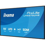 iiyama ProLite LH5575UHS-B2AG, Affichage public Noir (Mat), 3x HDMI | 1x DisplayPort | LAN | WiFi | 24/7