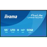 iiyama iiya 55 L LH5575UHS-B2AG 60Hz 4K IPS, Affichage public Noir (Mat)