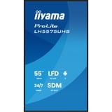 iiyama iiya 55 L LH5575UHS-B2AG 60Hz 4K IPS, Affichage public Noir (Mat)