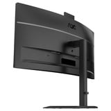 AOC CU34E4CW 34" Moniteur UltraWide incurvé  Noir, HDMI, DisplayPort, Audio, LAN, USB-C, Webcam
