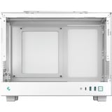 DeepCool CH160 mini tower, boîtier pc Blanc | 2x USB-A | 1x USB-C | Verre Trempé