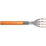 Digitus Câble d'installation professionnel Cat.7 S/FTP simplex Orange, 500 mètres