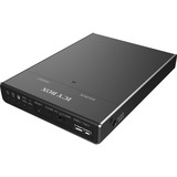 ICY BOX IB-2812CL-U3 Station d'accueil de disques de stockage USB 3.2 Gen 1 (3.1 Gen 1) Type micro-B Noir, Boîtier disque dur Noir, SSD, Série ATA III, M.2, USB 3.2 Gen 1 (3.1 Gen 1) Type micro-B, 5 Gbit/s, Noir