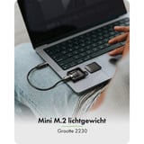 ICY BOX Mini M.2 NVMe SSD, Boîtier disque dur Noir, pour SSD 2230