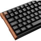 Keychron K4 HE-F1Z Wireless, clavier Noir/bois, Layout BE, Gateron Double-Rail Magnetic Nebula