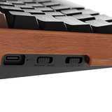 Keychron K4 HE-F1Z Wireless, clavier Noir/bois, Layout BE, Gateron Double-Rail Magnetic Nebula