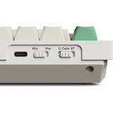 Keychron Q6 Max-P4Z QMK, clavier Blanc, Layout BE, Gateron Jupiter Banana, RGB led, Hot-swappable, Bluetooth, 2.4GHz