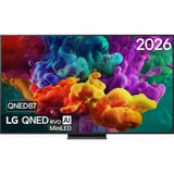LG QNED87 evo AI 75" 4K Ultra HD TV Noir, 4x HDMI, 2x USB, sortie optique, Bluetooth, LAN, WLAN, CI+, HDR10, Dolby Vision