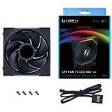 Lian Li UNI FAN TL 140 LCD Reverse Blade ventilateur de boîtier RGB  Noir, 140 x 144 x 28 mm