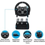 Logitech G920 Driving Force, Volant Noir, PC, Xbox One, Xbox Series X|S
