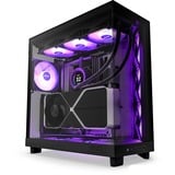 NZXT H6 Flow RGo boîtier midi tower Noir | 2x USB-A | 1x USB-C | RGB | Verre Trempé