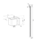 Neomounts ADS06-131BL, Guide-câble Noir