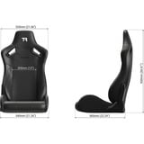 Trak Racer Recline Seat SA-08, Siège gaming Noir